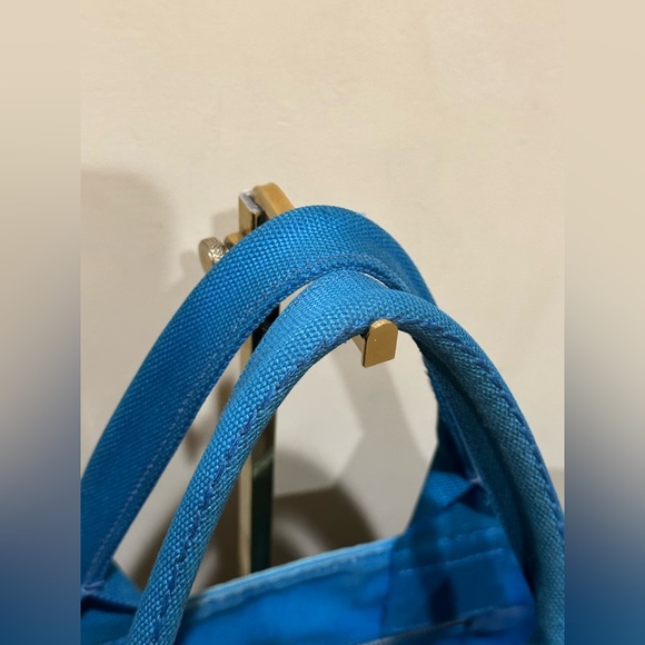 Blue Prada Canapa Large Tote - Picture 3 of 16